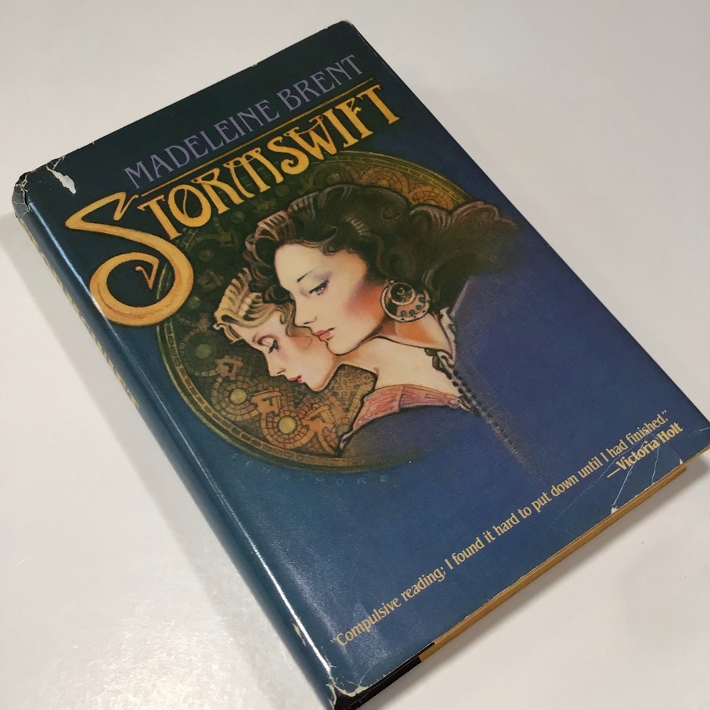 Stormswift Madeline Brent 1984 HC/DJ 1st Edition Historical Romance Fiction